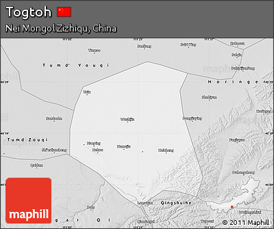 Silver Style Map of Togtoh
