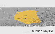 Physical Panoramic Map of Togtoh, desaturated