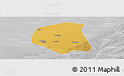 Physical Panoramic Map of Togtoh, lighten, desaturated
