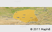Physical Panoramic Map of Togtoh, satellite outside