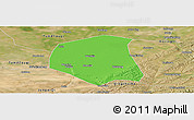 Political Panoramic Map of Togtoh, satellite outside