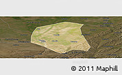 Satellite Panoramic Map of Togtoh, darken