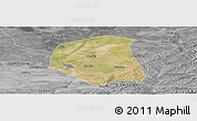 Satellite Panoramic Map of Togtoh, desaturated