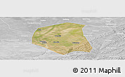 Satellite Panoramic Map of Togtoh, lighten, desaturated