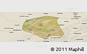 Satellite Panoramic Map of Togtoh, shaded relief outside