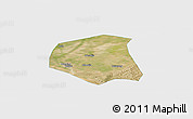 Satellite Panoramic Map of Togtoh, single color outside