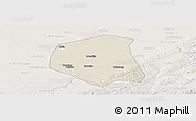Shaded Relief Panoramic Map of Togtoh, lighten