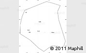 Blank Simple Map of Togtoh, cropped outside