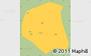 Savanna Style Simple Map of Togtoh, single color outside
