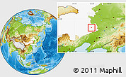 Physical Location Map of Tongliao Shi, highlighted parent region