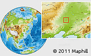 Physical Location Map of Tongliao Shi