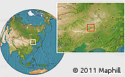 Satellite Location Map of Tongliao Shi