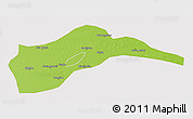 Physical 3D Map of Tongliao, cropped outside