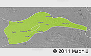 Physical 3D Map of Tongliao, desaturated