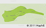 Physical 3D Map of Tongliao, lighten