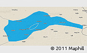 Political 3D Map of Tongliao, shaded relief outside