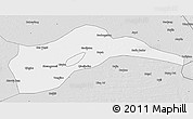 Silver Style 3D Map of Tongliao