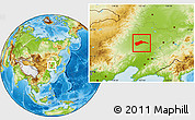 Physical Location Map of Tongliao
