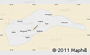 Classic Style Map of Tongliao, single color outside