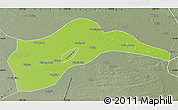 Physical Map of Tongliao, semi-desaturated