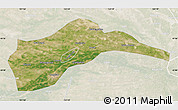 Satellite Map of Tongliao, lighten
