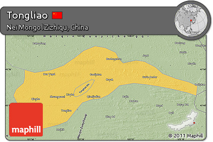 Savanna Style Map of Tongliao