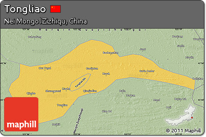 Savanna Style Map of Tongliao