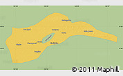 Savanna Style Map of Tongliao, single color outside