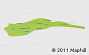 Physical Panoramic Map of Tongliao, cropped outside