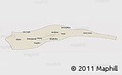 Shaded Relief Panoramic Map of Tongliao, cropped outside