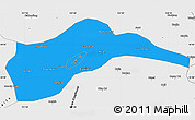 Political Simple Map of Tongliao, single color outside, borders and labels
