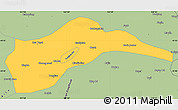 Savanna Style Simple Map of Tongliao