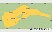 Savanna Style Simple Map of Tongliao, single color outside
