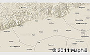 Shaded Relief 3D Map of Tumd Youqi