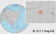 Gray Location Map of Tumd Youqi