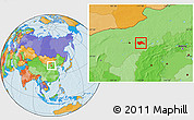 Political Location Map of Tumd Youqi