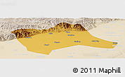 Physical Panoramic Map of Tumd Youqi, lighten