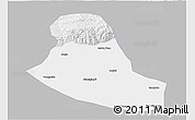 Gray 3D Map of Tumd Zouqi, single color outside