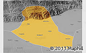 Physical 3D Map of Tumd Zouqi, desaturated