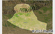 Satellite 3D Map of Tumd Zouqi, darken