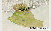 Satellite 3D Map of Tumd Zouqi, lighten