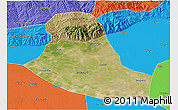 Satellite 3D Map of Tumd Zouqi, political outside