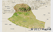 Satellite 3D Map of Tumd Zouqi, shaded relief outside