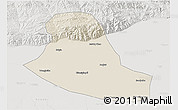 Shaded Relief 3D Map of Tumd Zouqi, lighten, semi-desaturated