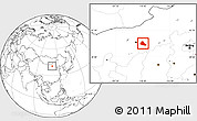 Blank Location Map of Tumd Zouqi