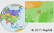 Political Location Map of Tumd Zouqi