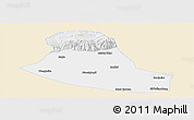Classic Style Panoramic Map of Tumd Zouqi, single color outside
