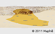 Physical Panoramic Map of Tumd Zouqi, lighten