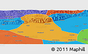 Political Panoramic Map of Tumd Zouqi