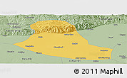 Savanna Style Panoramic Map of Tumd Zouqi